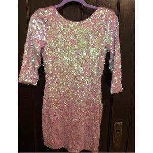 Arden B iridescent sequin mermaid dress